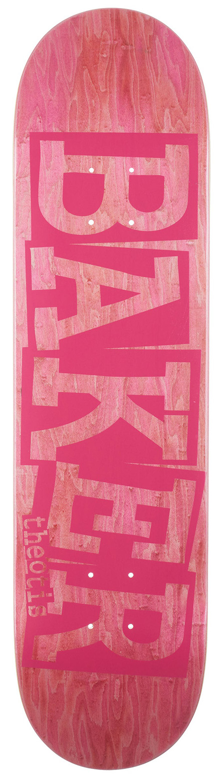 BAKER RIBBON TB PINK VENEER 8.0 X 31.5 - Tôpette Skateboards & Lifestyle